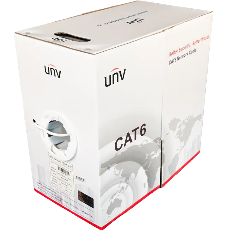 UNV CAT6 UTP-305M-WHITE-OVERSEASE VERSION-UNV 24AWG