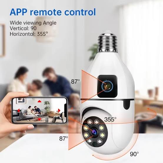 V380 PRO WIFI CAMERA BULB DUAL LENS