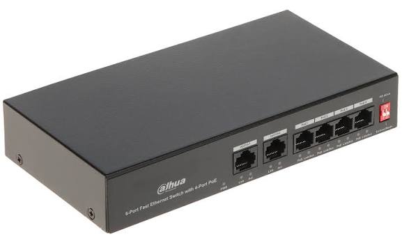 DAHUA POE SWITCH 4+2 PORT DH-S3006-4ET-36