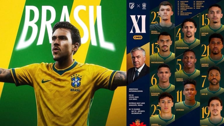 Pedro do Flamengo é titular da Seleção Brasileira em amistoso contra a Índia