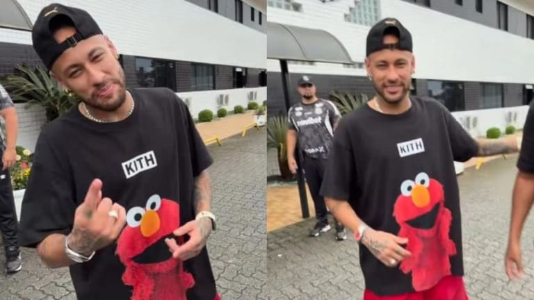 Neymar se declara ao Flamengo após marcar dois gols pelo Santos no Brasileirão