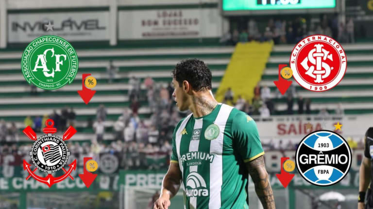 Projeções da UFMG apontam riscos de rebaixamento para Corinthians Grêmio Internacional e Chapecoense