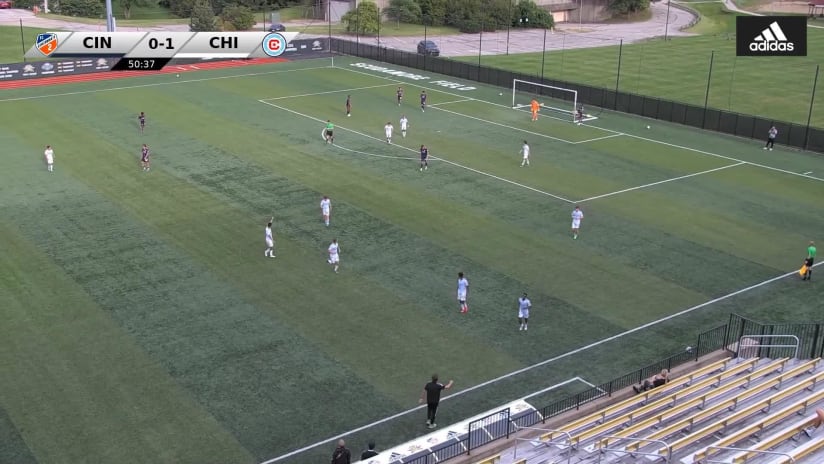 GOAL: Omari Glasgow, Chicago Fire FC II - 51st minute