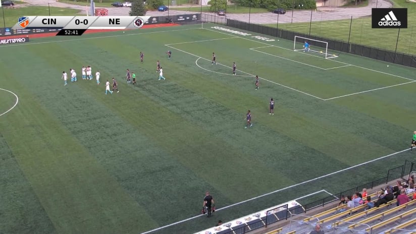 GOAL: Marcos Domingos Dias, New England Revolution II - 53rd minute