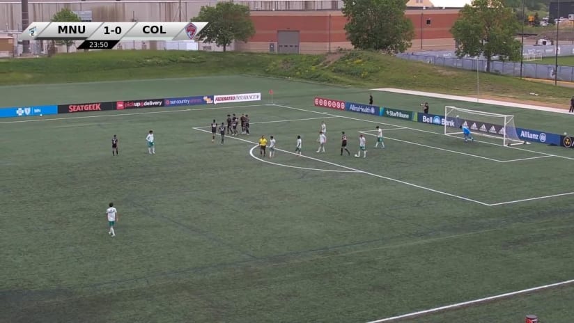 GOAL: Niko Hansen, MNUFC2 - 24th minute