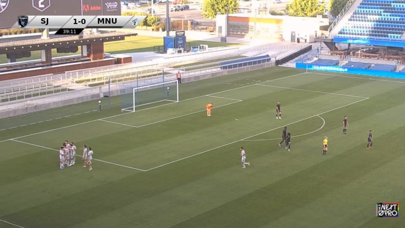 PK GOAL: Eduardo Blancas, Earthquakes II - 40th minute