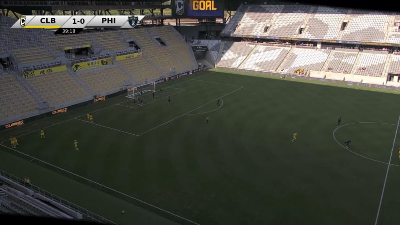 GOAL: Jake Morris, Columbus Crew 2 - 40th minute