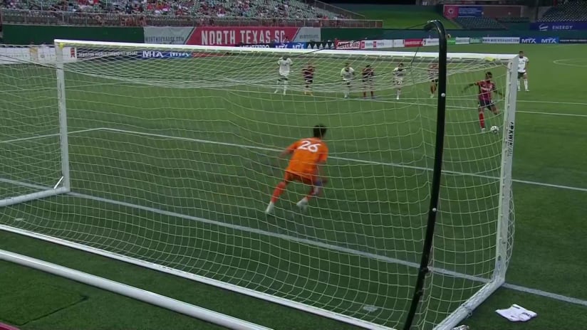 PK GOAL: Bernard Kamungo, North Texas SC - 19th minute