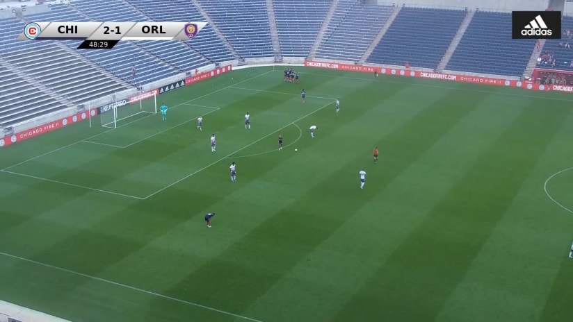 GOAL: Victor Bezerra, Chicago Fire FC II - 49th minute