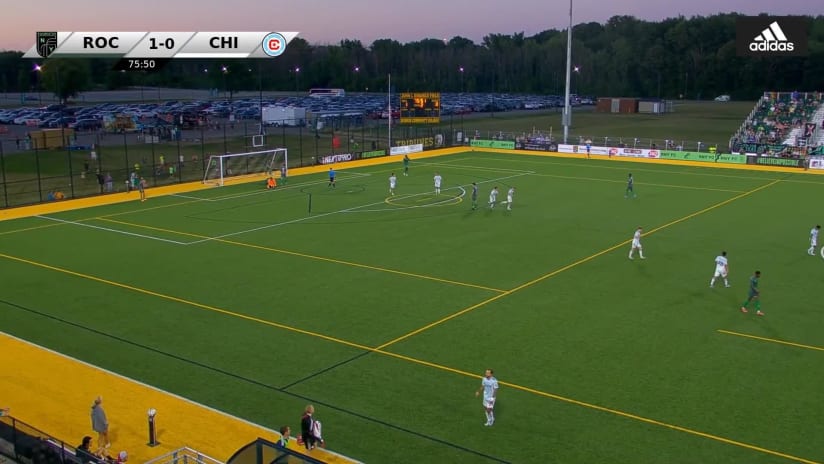 GOAL: Missael Rodríguez, Chicago Fire FC II - 76th minute