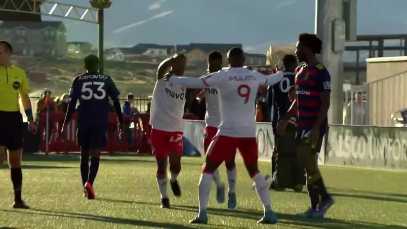 GOAL: Bernard Kamungo, North Texas SC - 20th minute