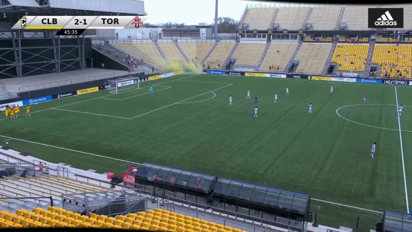 GOAL: Coleman Gannon, Columbus Crew 2 - 46th minute