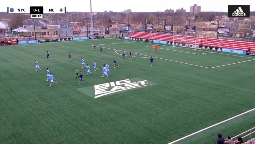 NYCFC II answers quickly as John Denis scores the team's first ever MLS NEXT Pro goal