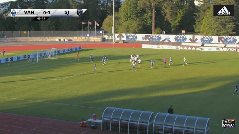GOAL: Simon Becher, Whitecaps FC 2 - 49th minute