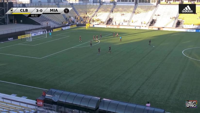 GOAL: Aidan Wolf, Columbus Crew 2 - 46th minute