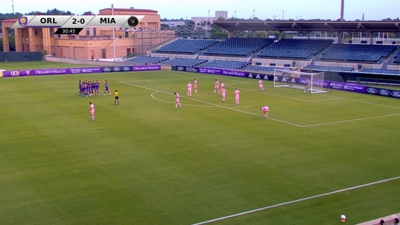 GOAL: Brandon Hackenberg, Orlando City B - 31st minute