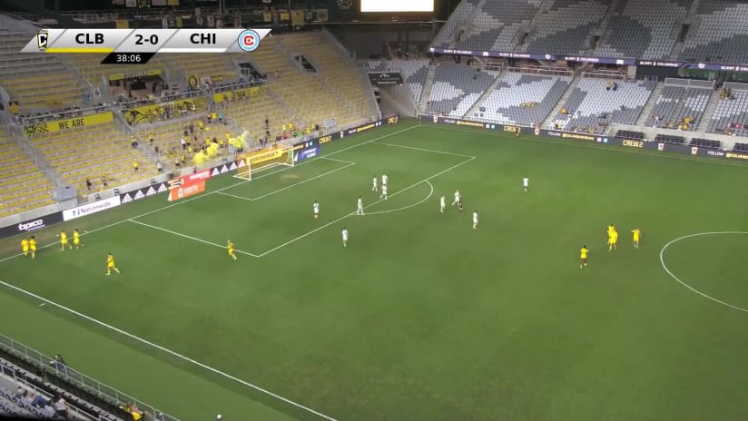 PK GOAL: Jacen Russell-Rowe, Columbus Crew 2 - 38th minute