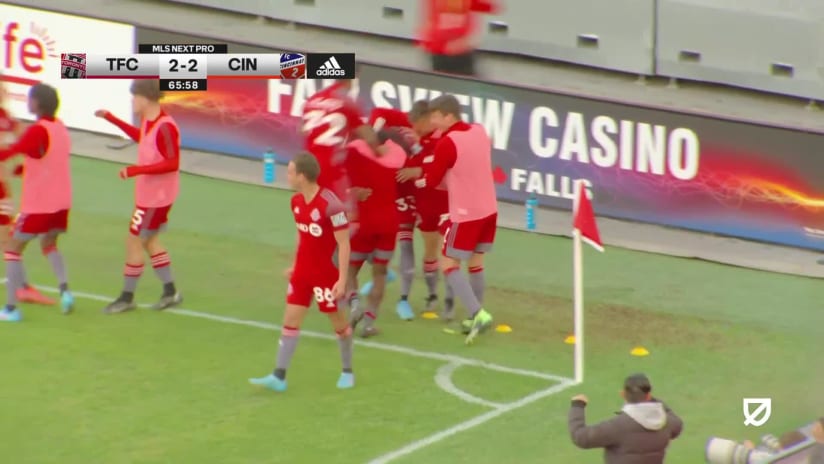 GOAL: Reshaun Walkes, TFC II - 66th minute