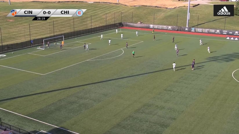 GOAL: Richard Fleming, Chicago Fire FC II - 27th minute