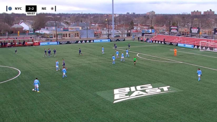 Rivera gets the brace to tie things up for Revs II vs. NYFCF II