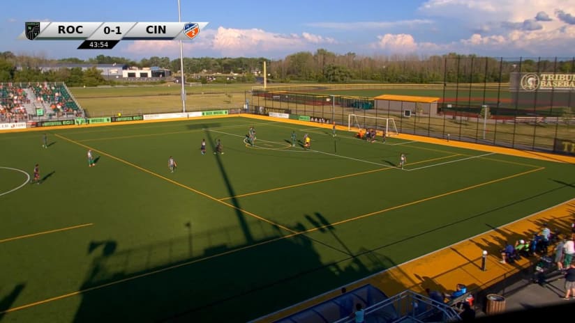 GOAL: Isaac Atanga, FC Cincinnati 2 - 44th minute