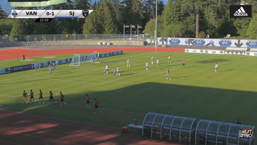 GOAL: Rodolfo Castro, Earthquakes II - 13th minute