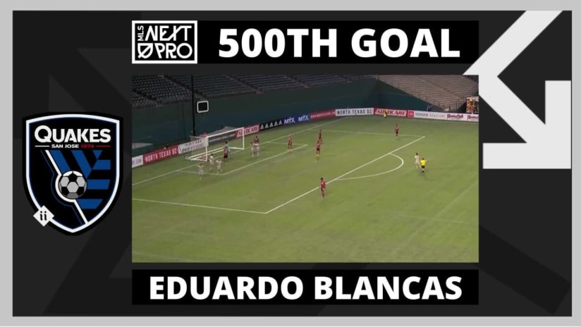 Eduardo Blancas scores 500th MLS NEXT Pro goal 