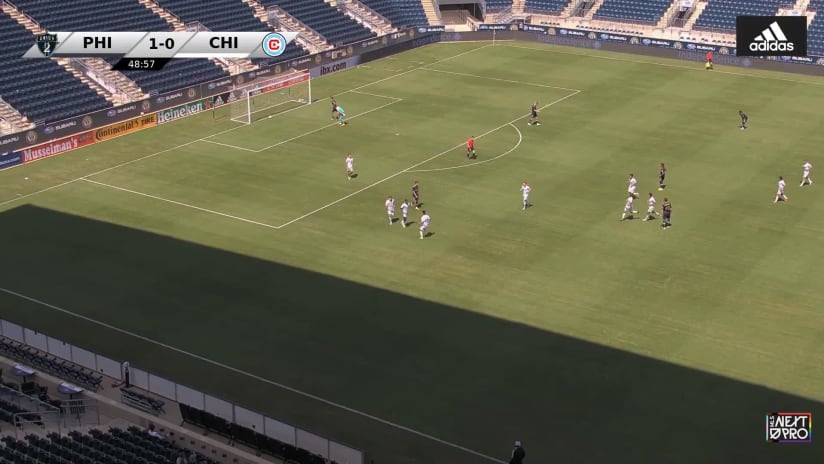 GOAL: Omari Glasgow, Chicago Fire FC II - 49th minute