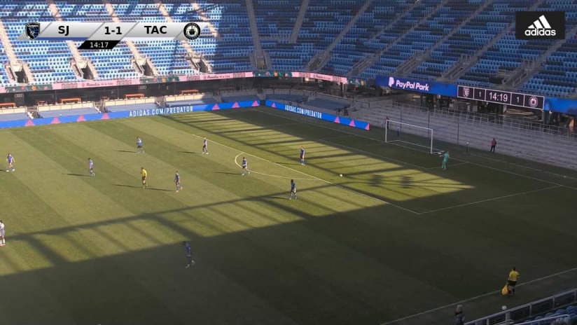 GOAL: Samuel Adeniran, Tacoma Defiance - 15th minute