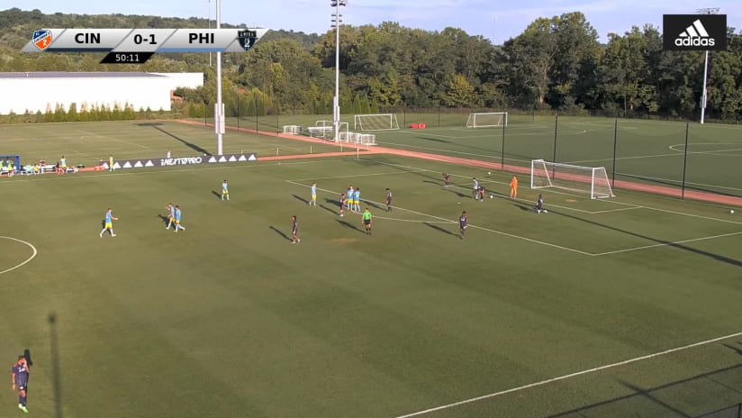 GOAL: Christopher Donovan, Philadelphia Union II - 51st minute