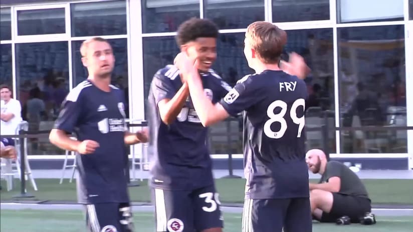 GOAL: Malcolm Fry, New England Revolution II - 40th minute