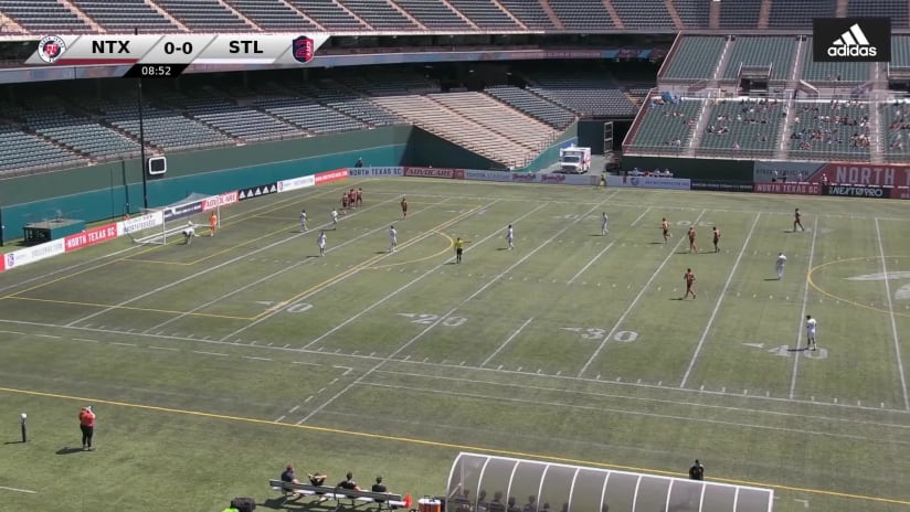 GOAL: Bernard Kamungo, North Texas SC - 9th minute