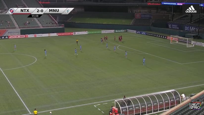 GOAL: Bernard Kamungo, North Texas SC - 55th minute