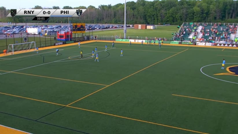 GOAL: Pedro Dolabella, RNY FC - 33rd minute