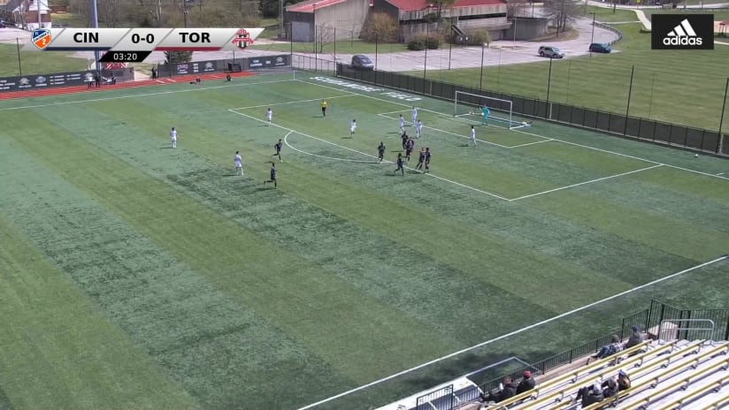 Arquimides Ordonez scores FCC2's first ever MLS NEXT Pro goal to give early lead over TFC II