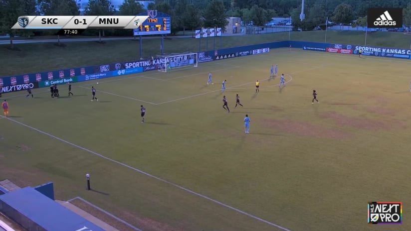GOAL: Diogo Pacheco, MNUFC2 - 78th minute