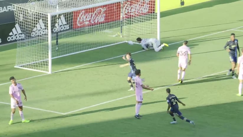 GOAL: Paxten Aaronson, Philadelphia Union II - 43rd minute