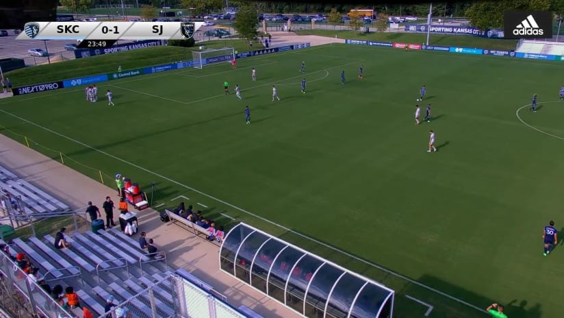 GOAL: Rodolfo Castro, Earthquakes II - 24th minute