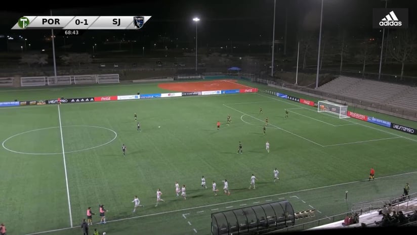 Nathan Scott doubles the Earthquakes II lead over Timbers2