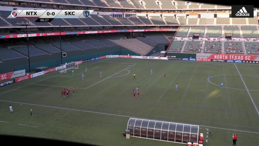 GOAL: Bernard Kamungo, North Texas SC - 7th minute