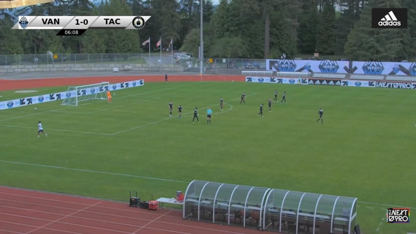 GOAL: Finn Linder, Whitecaps FC 2 - 7th minute