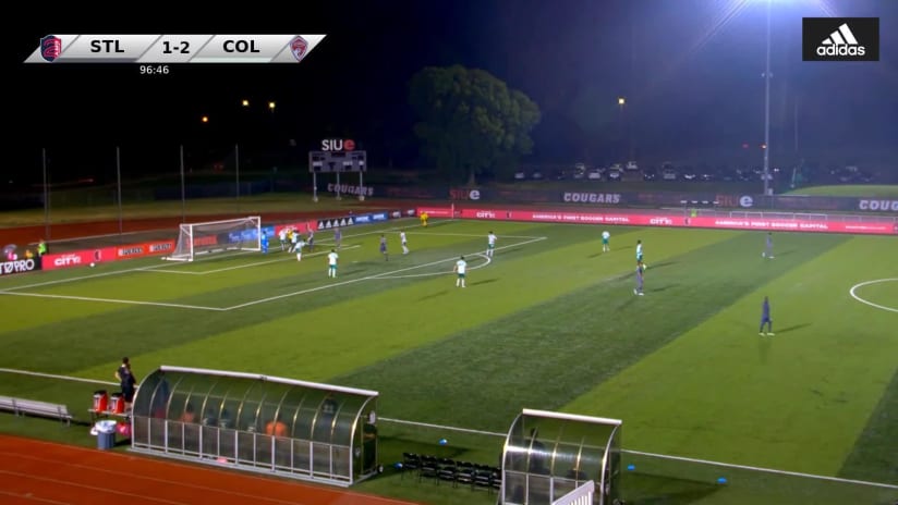 GOAL: Karson Gibbs, St Louis CITY2 - 98th minute