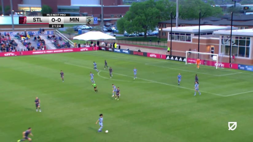 GOAL: Justin McMaster, MNUFC2 - 22nd minute