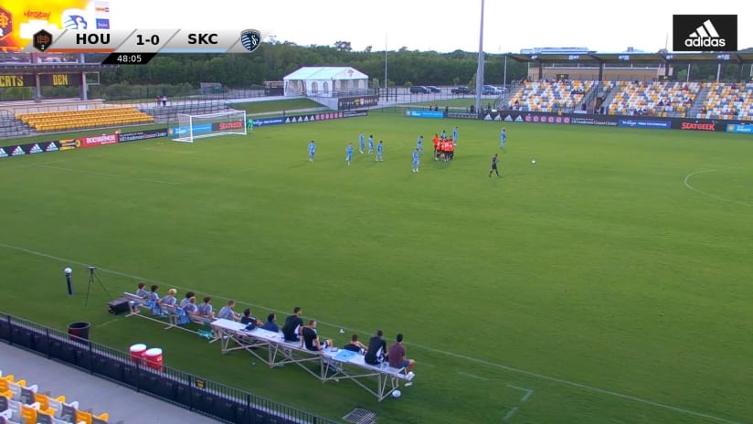 GOAL: Marcelo Palomino, Houston Dynamo 2 - 48th minute