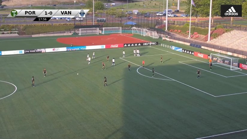 GOAL: Simon Becher, Whitecaps FC 2 - 18th minute