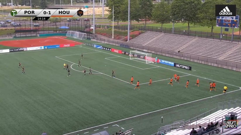 PK GOAL: Papa Ndoye, Houston Dynamo 2 - 15th minute