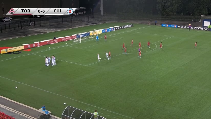 GOAL: Missael Rodriguez, Chicago Fire FC II - 72nd minute