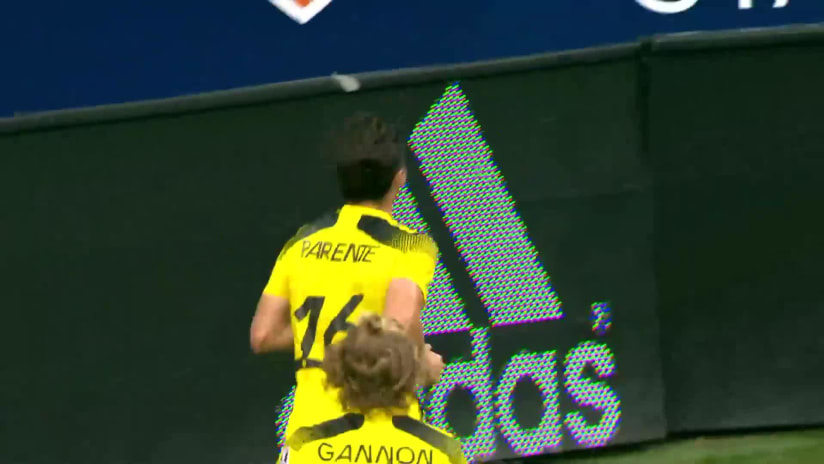 GOAL: Isaiah Parente, Columbus Crew 2 - 49th minute
