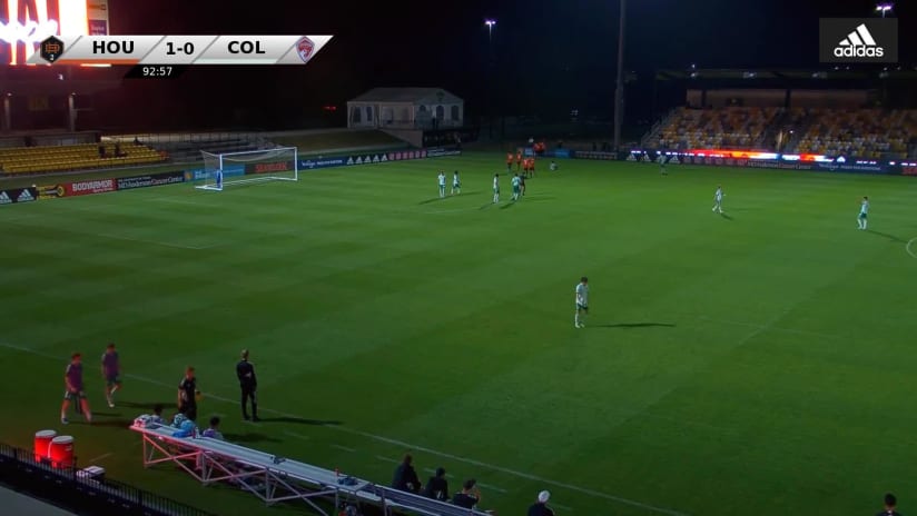 GOAL: Diego Gonzalez, Houston Dynamo 2 - 93rd minute