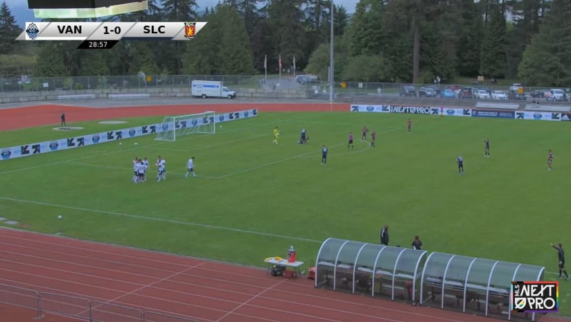 GOAL: Simon Becher, Whitecaps FC 2 - 29th minute